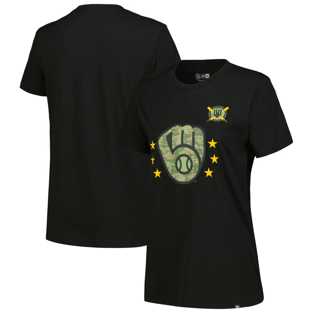 Milwaukee Brewers New Era Women's Armed Forces Day T-Shirt - MLB