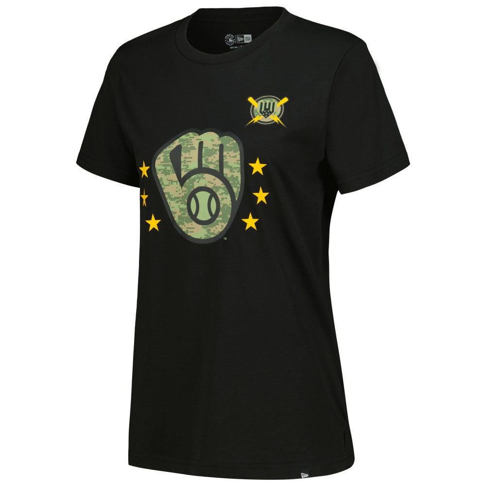 Milwaukee Brewers New Era Women's Armed Forces Day T-Shirt - MLB