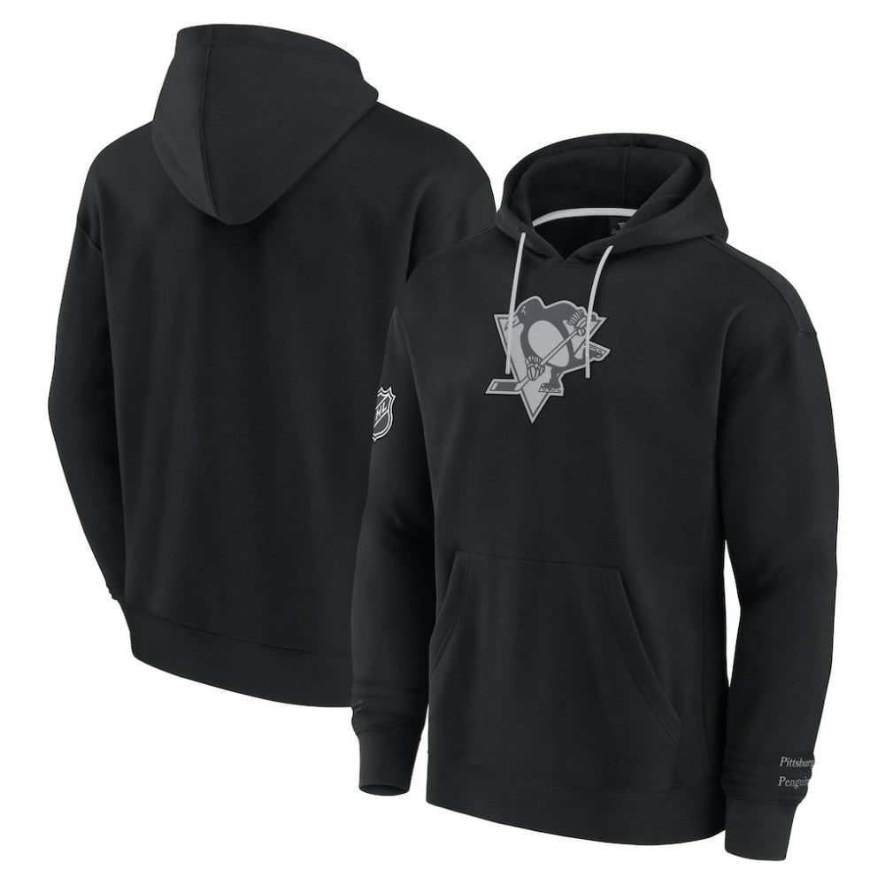 Pittsburgh Penguins Fanatics Elements Pace Pullover Hoodie - Black - NHL