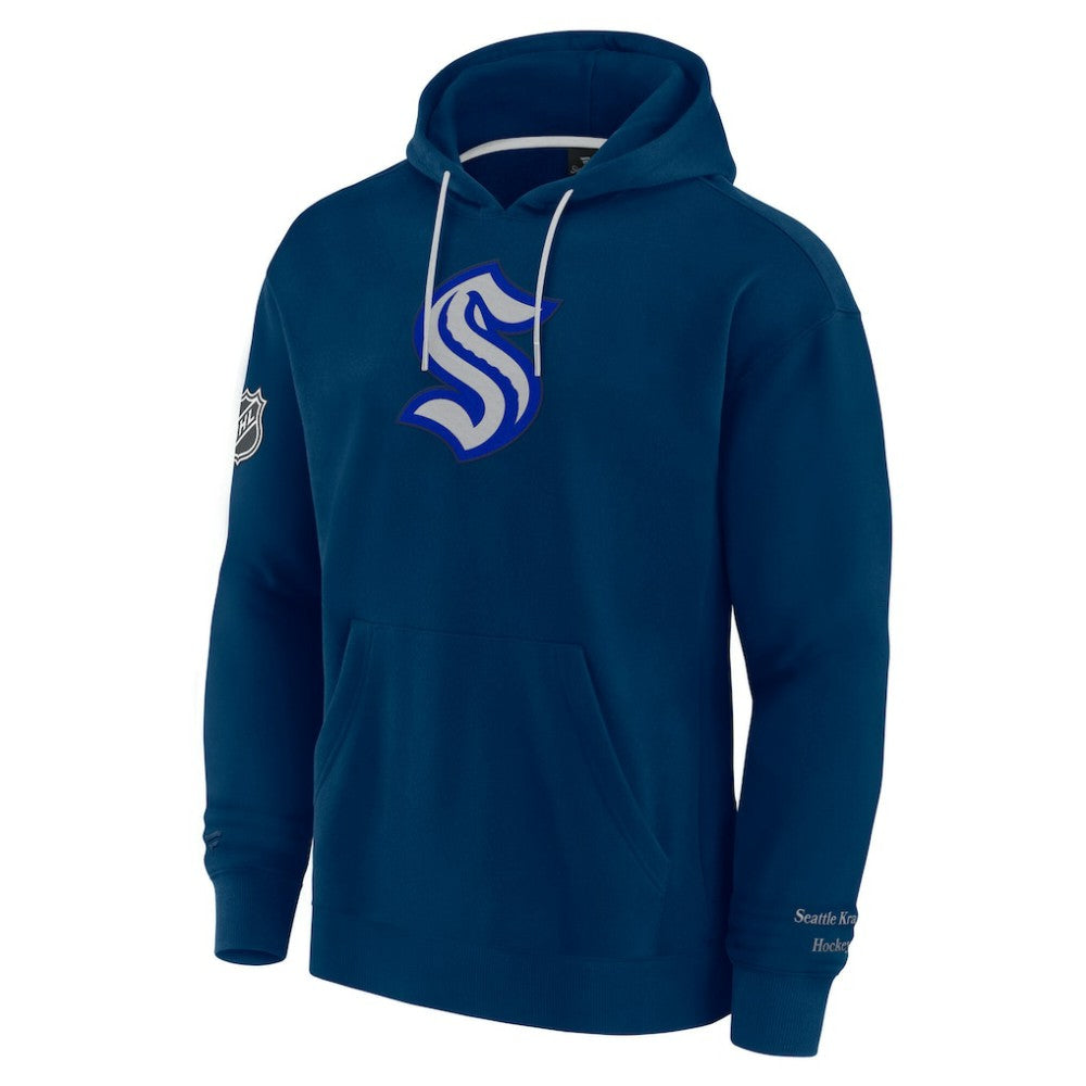 Seattle Kraken Fanatics Elements Pace Pullover Hoodie - Deep Sea Blue - NHL
