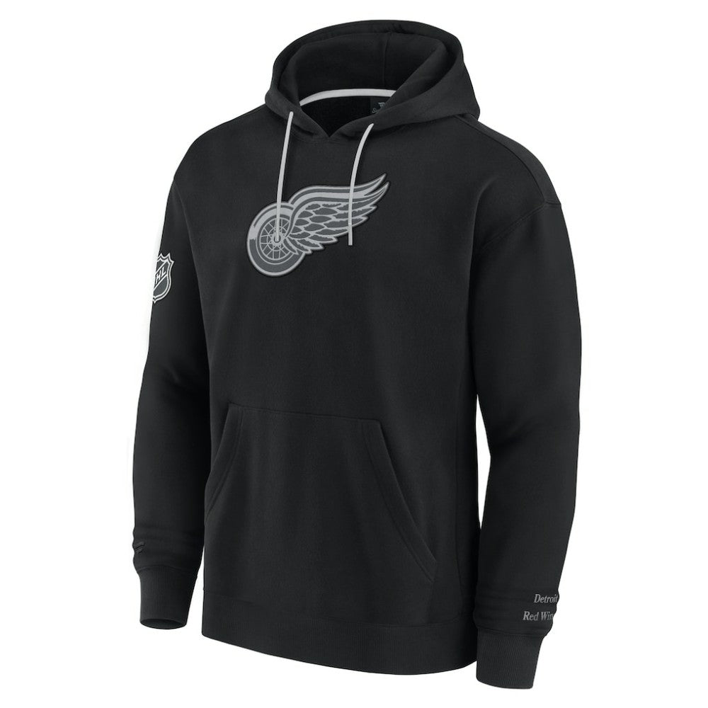 Detroit Red Wings Fanatics Elements Pace Pullover Hoodie - Black - NHL