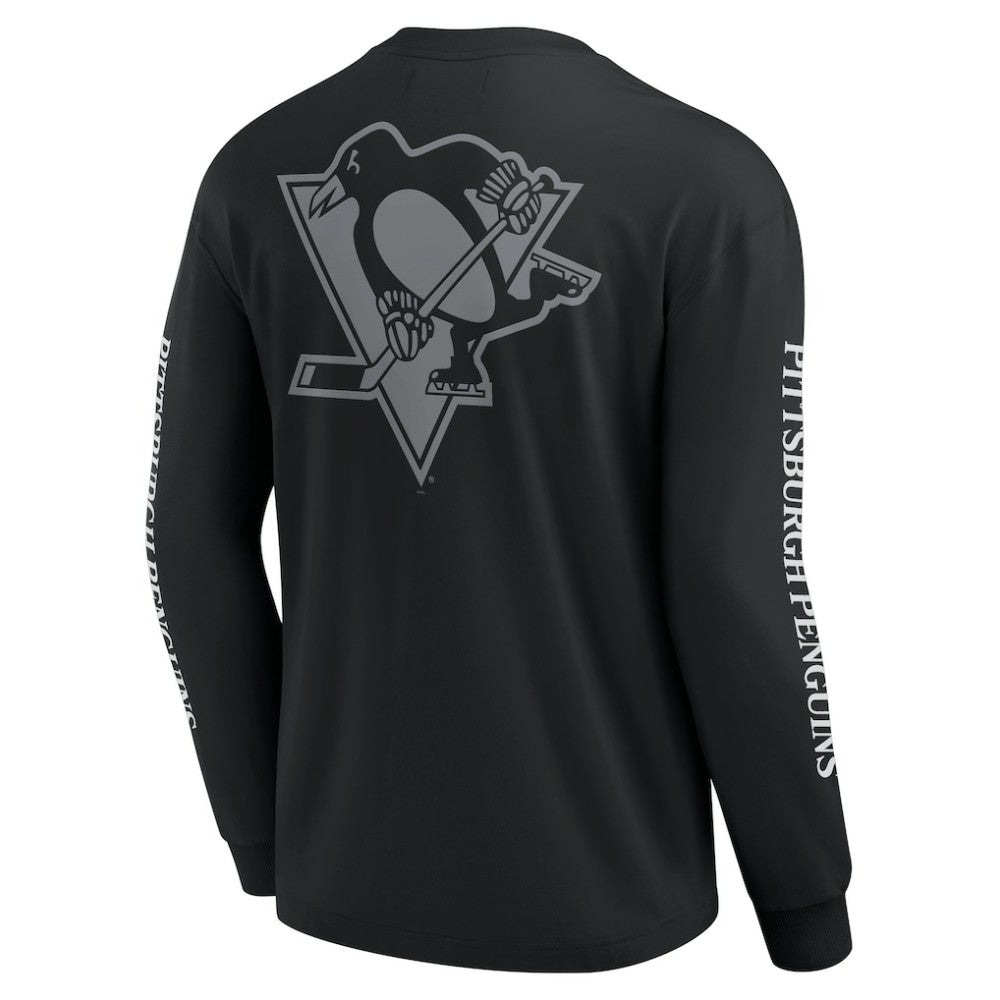 Pittsburgh Penguins Fanatics Elements Strive Long Sleeve T-Shirt - Black - NHL