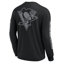 Pittsburgh Penguins Fanatics Elements Strive Long Sleeve T-Shirt - Black - NHL