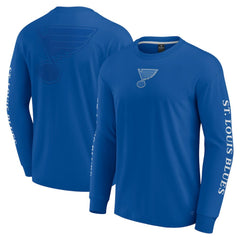 St. Louis Blues Fanatics Elements Strive Long Sleeve T-Shirt - Blue - NHL
