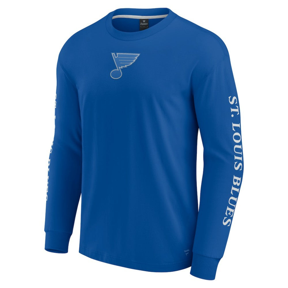 St. Louis Blues Fanatics Elements Strive Long Sleeve T-Shirt - Blue - NHL