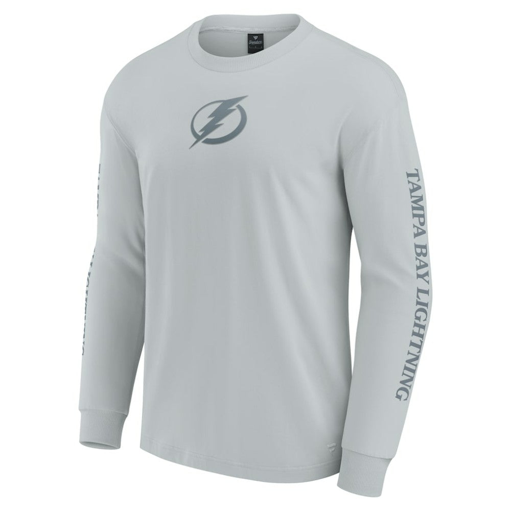 Tampa Bay Lightning Fanatics Elements Strive Long Sleeve T-Shirt - Gray - NHL