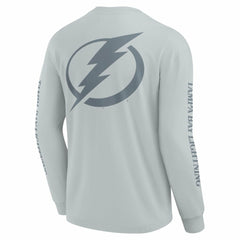 Tampa Bay Lightning Fanatics Elements Strive Long Sleeve T-Shirt - Gray - NHL