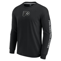 Philadelphia Flyers Fanatics Elements Strive Long Sleeve T-Shirt - Black - NHL