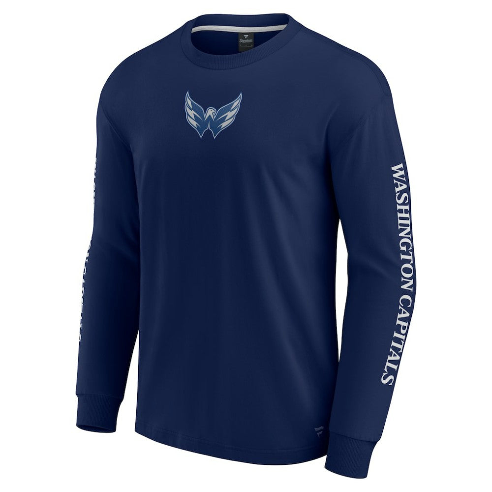 Washington Capitals Fanatics Elements Strive Long Sleeve T-Shirt - Navy - NHL