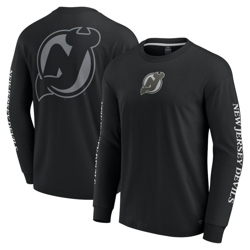 New Jersey Devils Fanatics Elements Strive Long Sleeve T-Shirt - Black - NHL