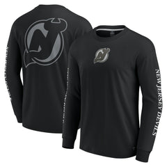 New Jersey Devils Fanatics Elements Strive Long Sleeve T-Shirt - Black - NHL