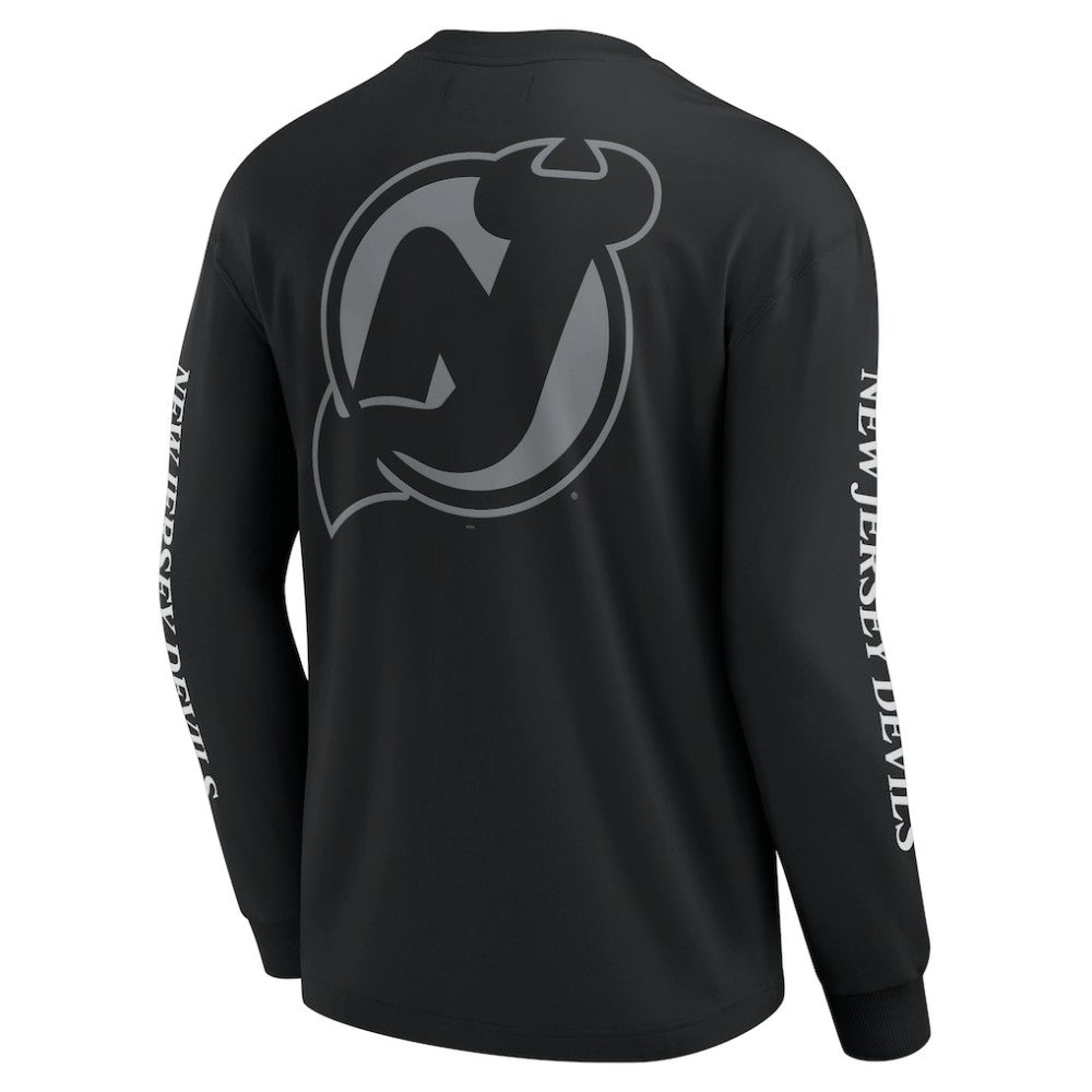 New Jersey Devils Fanatics Elements Strive Long Sleeve T-Shirt - Black - NHL