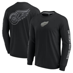 Detroit Red Wings Fanatics Elements Strive Long Sleeve T-Shirt - Black - NHL