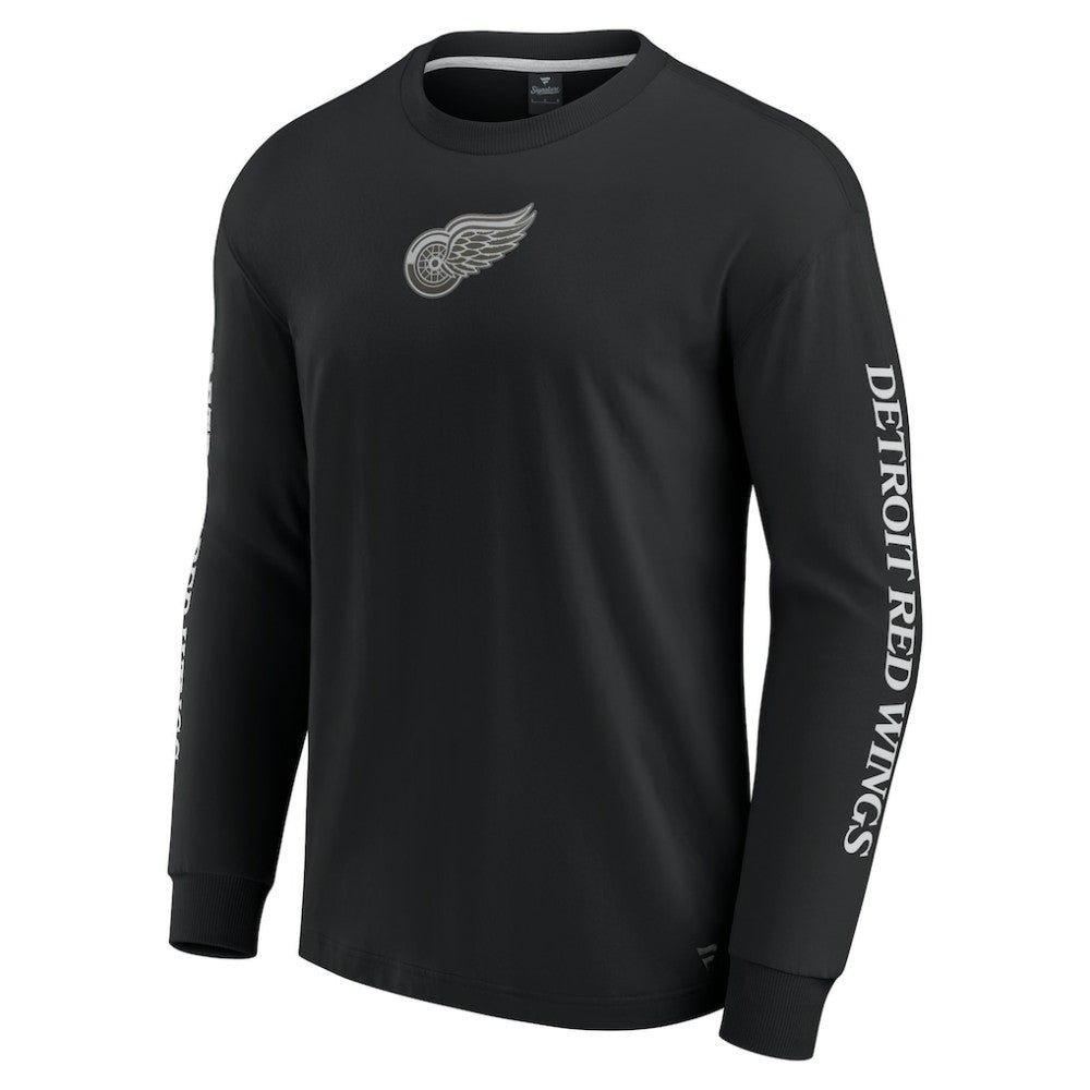 Detroit Red Wings Fanatics Elements Strive Long Sleeve T-Shirt - Black - NHL
