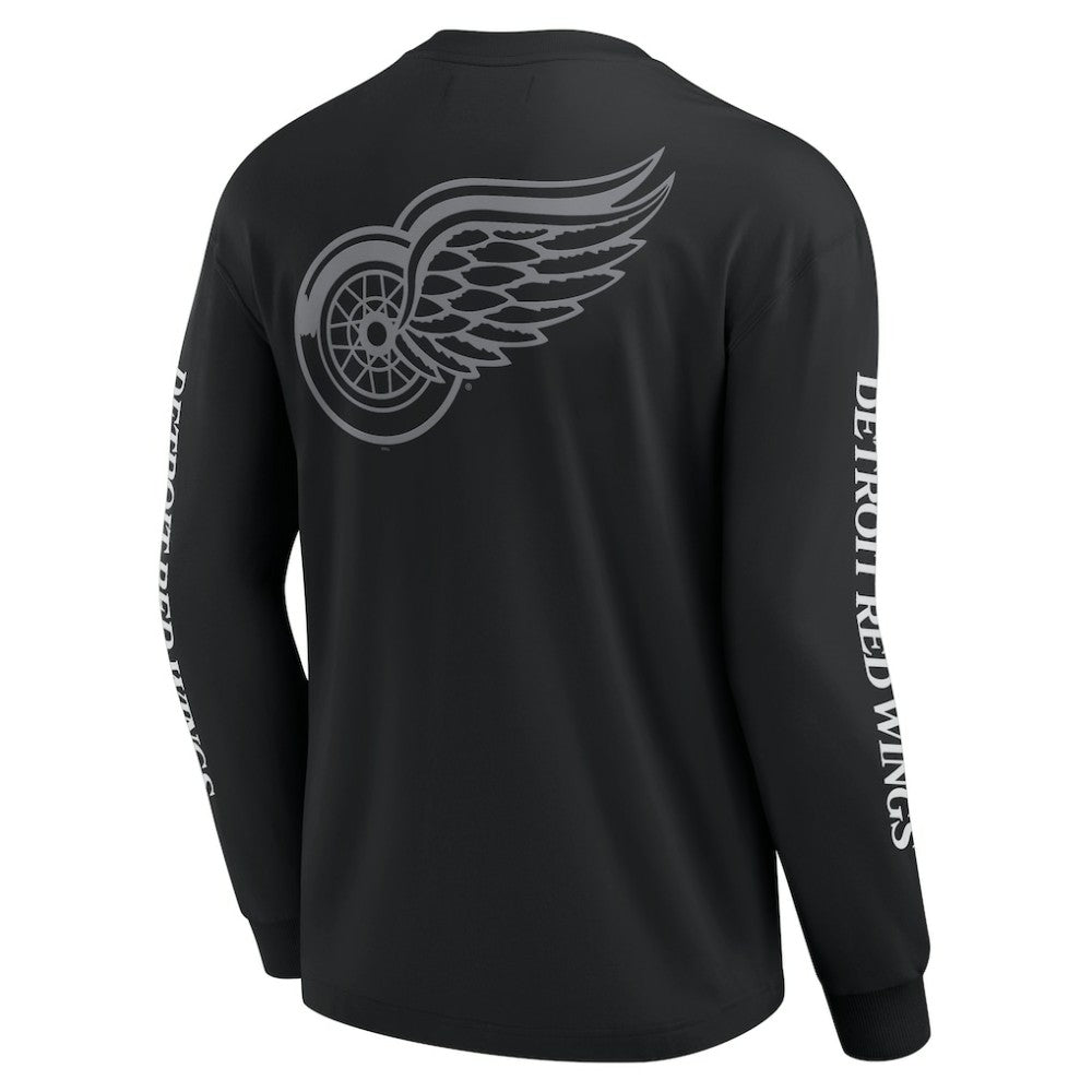 Detroit Red Wings Fanatics Elements Strive Long Sleeve T-Shirt - Black - NHL