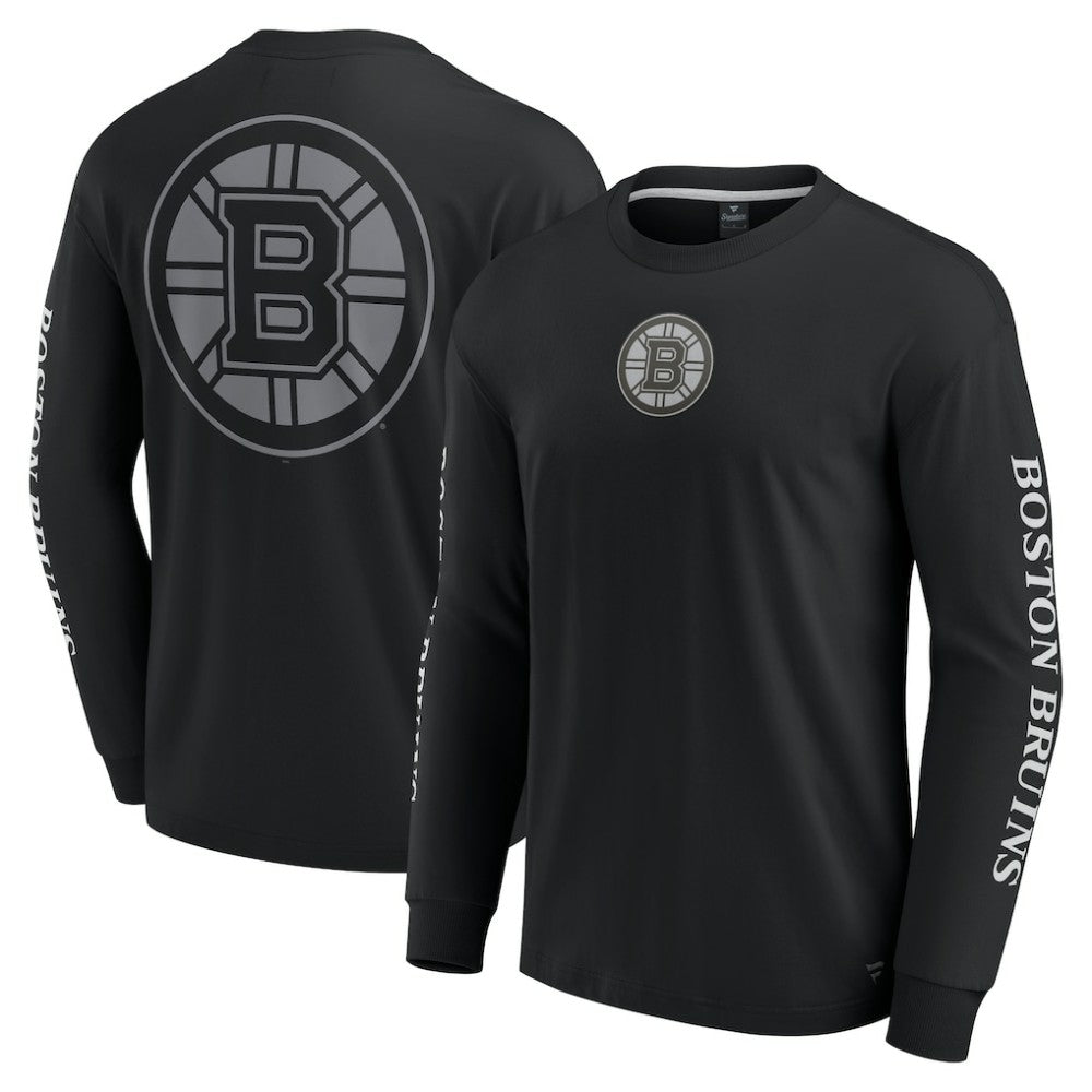Boston Bruins Fanatics Elements Strive Long Sleeve T-Shirt - Black - NHL