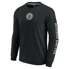 Boston Bruins Fanatics Elements Strive Long Sleeve T-Shirt - Black - NHL
