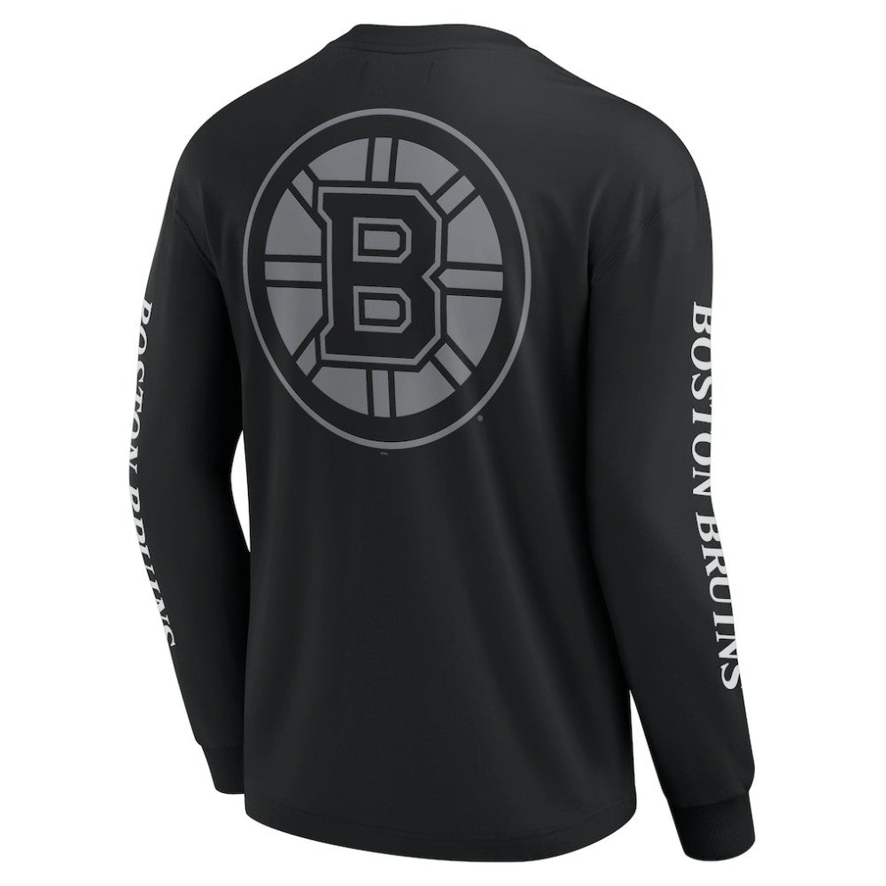 Boston Bruins Fanatics Elements Strive Long Sleeve T-Shirt - Black - NHL