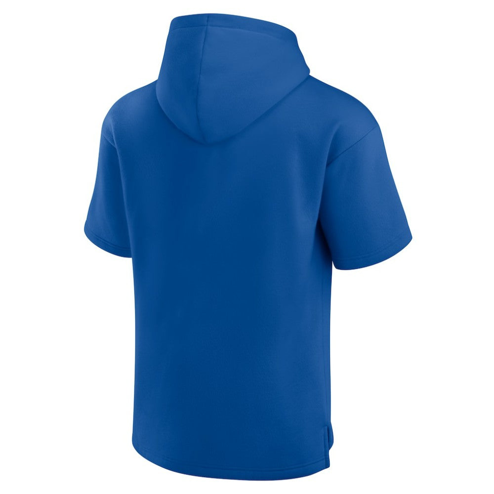 New York Rangers Fanatics Elements Ready Short Sleeve Pullover Hoodie - Blue - NHL