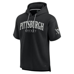 Pittsburgh Penguins Fanatics Elements Ready Short Sleeve Pullover Hoodie - Black - NHL