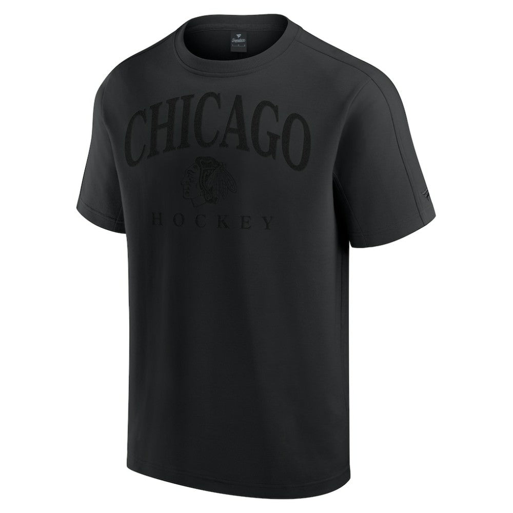 Chicago Blackhawks Fanatics Elements Flex Tri-Blend T-Shirt - Black - NHL