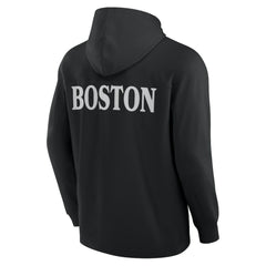 Boston Bruins Fanatics Elements Blaze Tri-Blend Long Sleeve Hoodie T-Shirt - Black - NHL