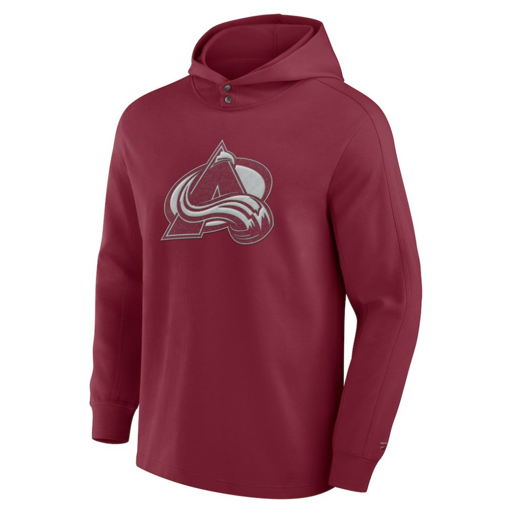 Colorado Avalanche Fanatics Elements Blaze Tri-Blend Long Sleeve Hoodie T-Shirt - Burgundy - NHL