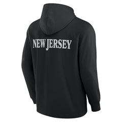 New Jersey Devils Fanatics Elements Blaze Tri-Blend Long Sleeve Hoodie T-Shirt - Black - NHL