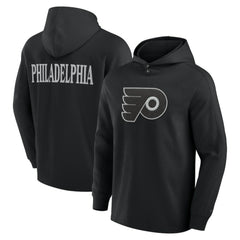 Philadelphia Flyers Fanatics Elements Blaze Tri-Blend Long Sleeve Hoodie T-Shirt - Black - NHL