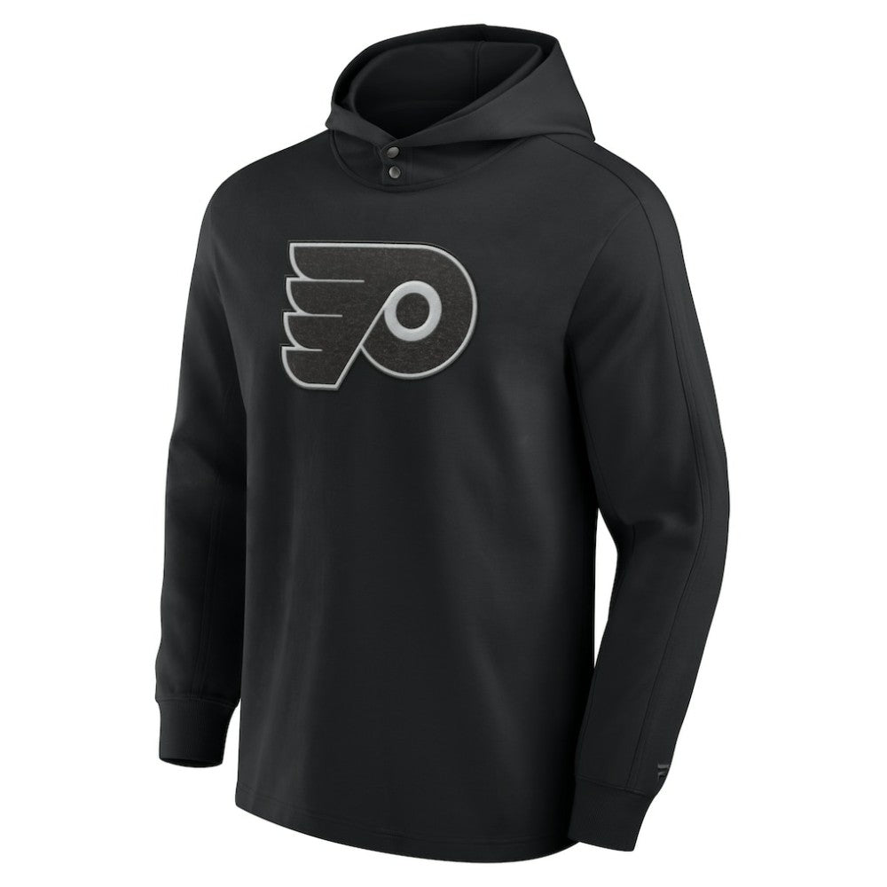 Philadelphia Flyers Fanatics Elements Blaze Tri-Blend Long Sleeve Hoodie T-Shirt - Black - NHL