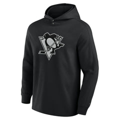Pittsburgh Penguins Fanatics Elements Blaze Tri-Blend Long Sleeve Hoodie T-Shirt - Black - NHL