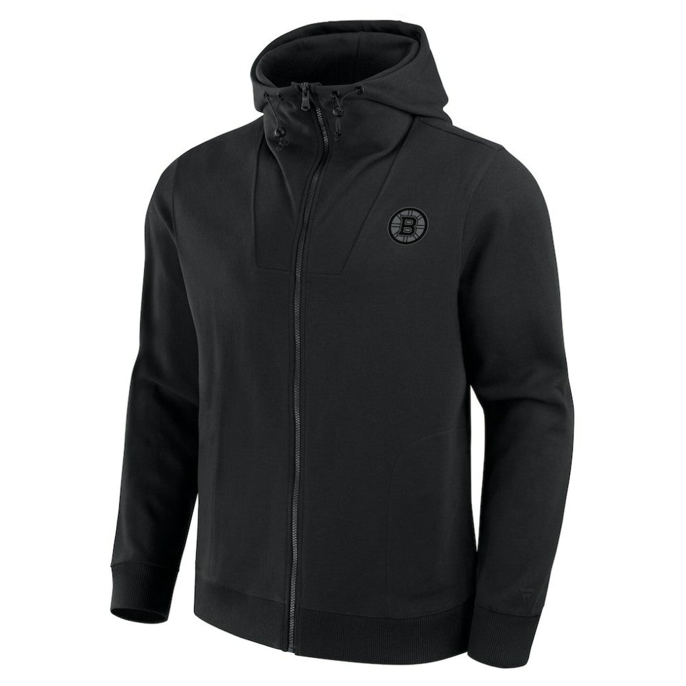 Boston Bruins Fanatics Elements Tonal Primary Tri-Blend Full-Zip Hoodie - Black - NHL