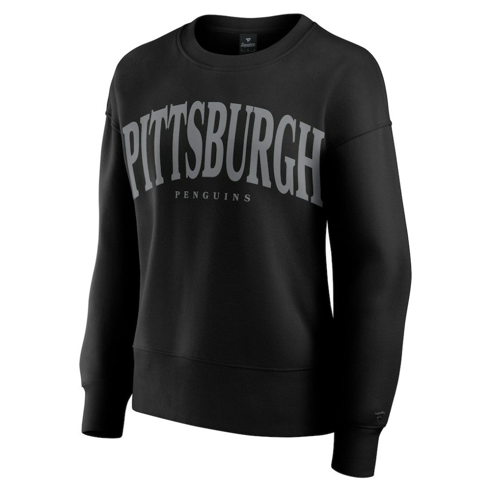 Pittsburgh Penguins Fanatics Women's Elements Flow Pullover Sweatshirt - Black - NHL