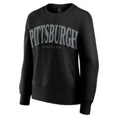 Pittsburgh Penguins Fanatics Women's Elements Flow Pullover Sweatshirt - Black - NHL