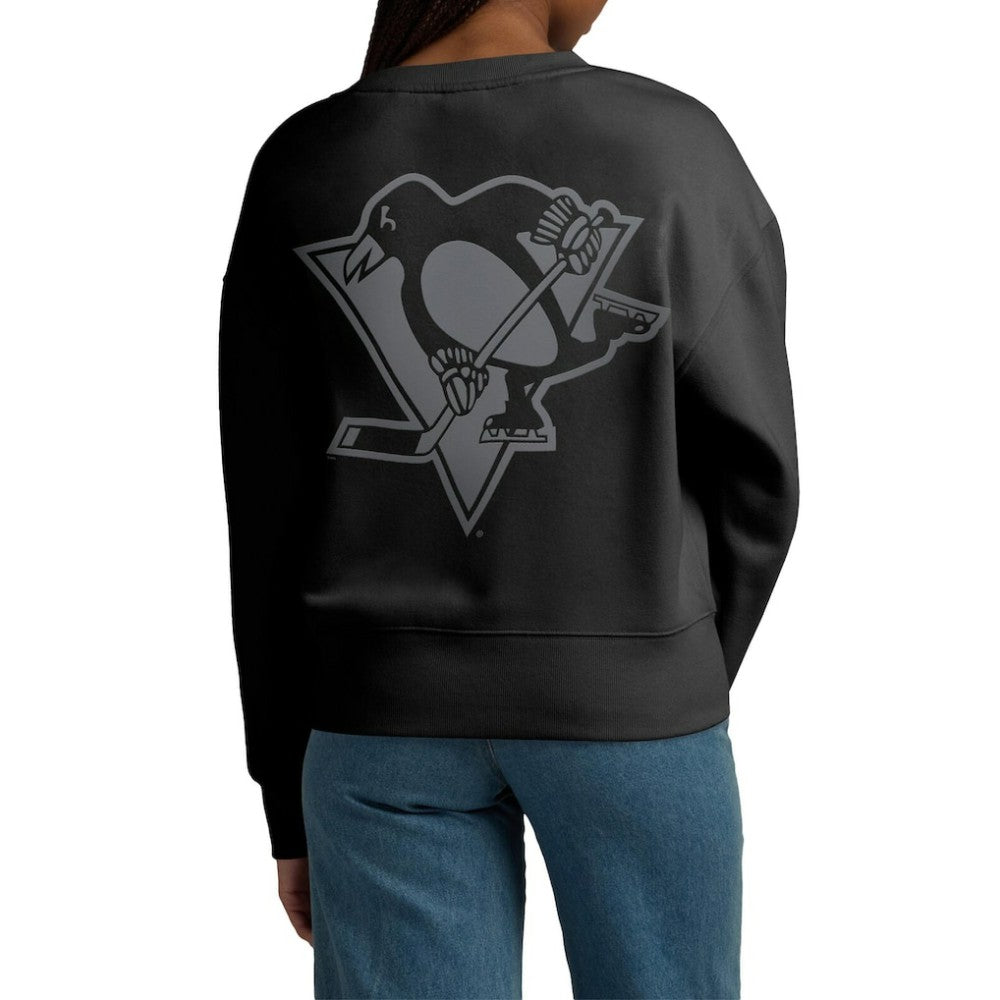 Pittsburgh Penguins Fanatics Women's Elements Flow Pullover Sweatshirt - Black - NHL