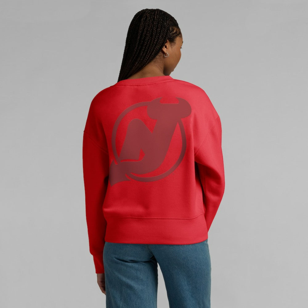 New Jersey Devils Fanatics Women's Elements Flow Pullover Sweatshirt - Red - NHL