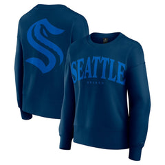 Seattle Kraken Fanatics Women's Elements Flow Pullover Sweatshirt - Navy - NHL