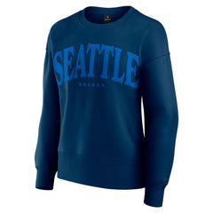 Seattle Kraken Fanatics Women's Elements Flow Pullover Sweatshirt - Navy - NHL