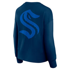 Seattle Kraken Fanatics Women's Elements Flow Pullover Sweatshirt - Navy - NHL