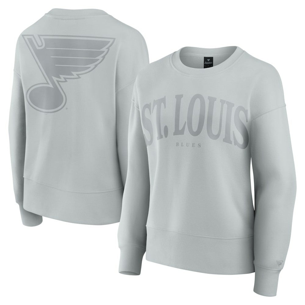St. Louis Blues Fanatics Women's Elements Flow Pullover Sweatshirt - Gray - NHL