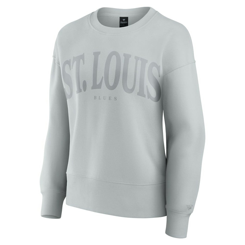 St. Louis Blues Fanatics Women's Elements Flow Pullover Sweatshirt - Gray - NHL