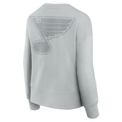 St. Louis Blues Fanatics Women's Elements Flow Pullover Sweatshirt - Gray - NHL