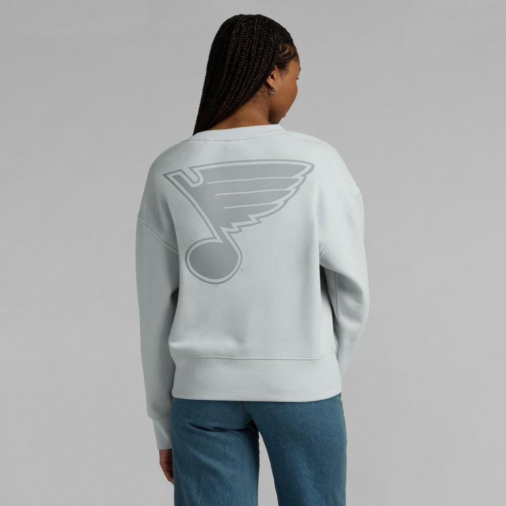 St. Louis Blues Fanatics Women's Elements Flow Pullover Sweatshirt - Gray - NHL