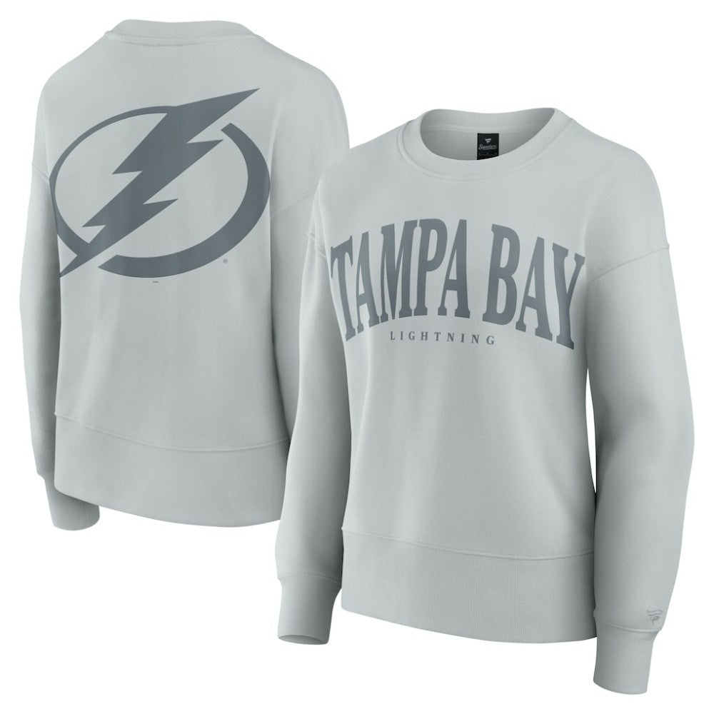 Tampa Bay Lightning Fanatics Women's Elements Flow Pullover Sweatshirt - Gray - NHL