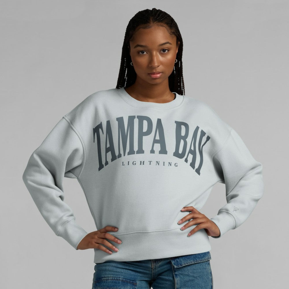 Tampa Bay Lightning Fanatics Women's Elements Flow Pullover Sweatshirt - Gray - NHL