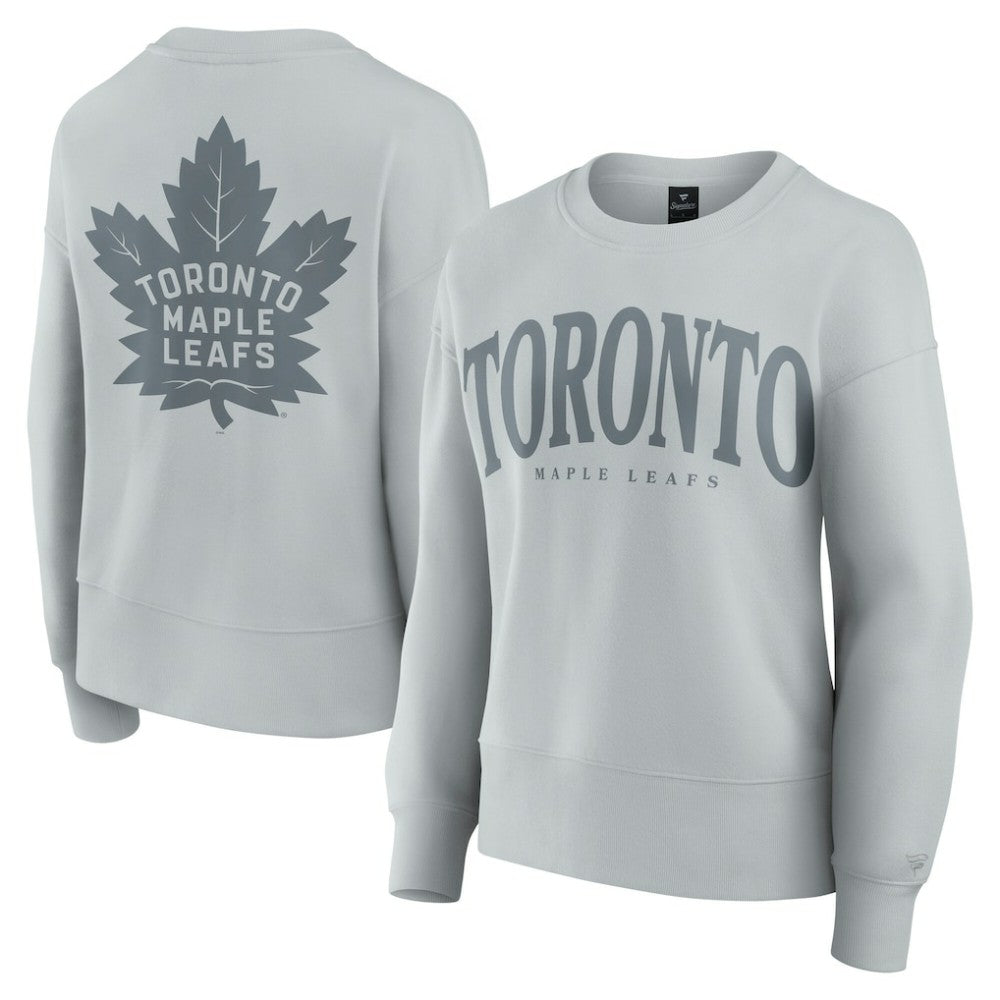Toronto Maple Leafs Fanatics Women's Elements Flow Pullover Sweatshirt - Gray - NHL