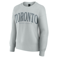 Toronto Maple Leafs Fanatics Women's Elements Flow Pullover Sweatshirt - Gray - NHL
