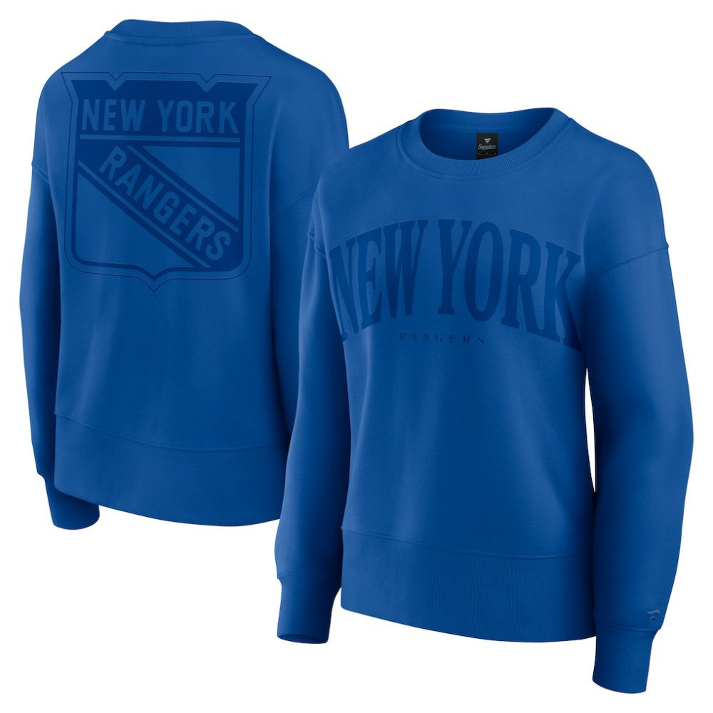 New York Rangers Fanatics Women's Elements Flow Pullover Sweatshirt - Royal - NHL