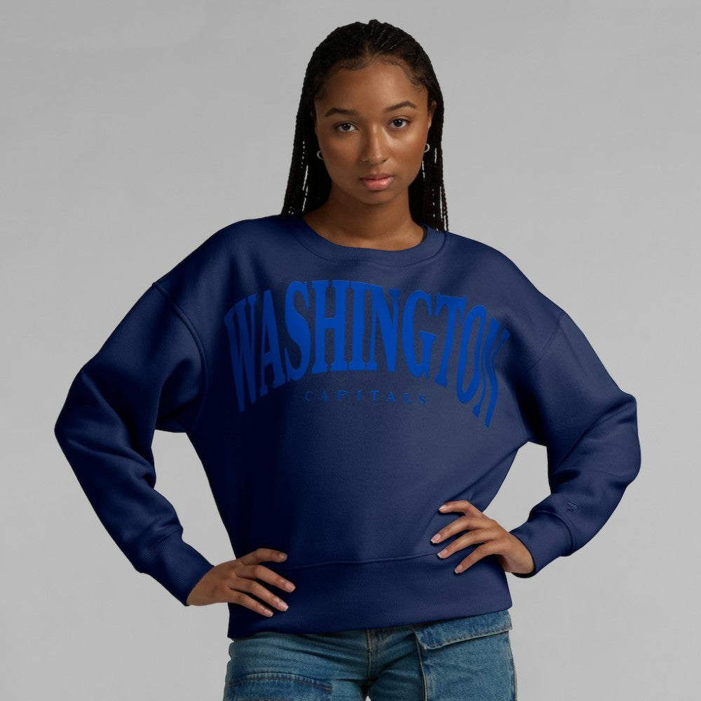 Washington Capitals Fanatics Women's Elements Flow Pullover Sweatshirt - Navy - NHL