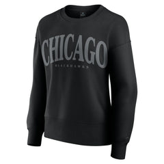 Chicago Blackhawks Fanatics Women's Elements Flow Pullover Sweatshirt - Black - NHL